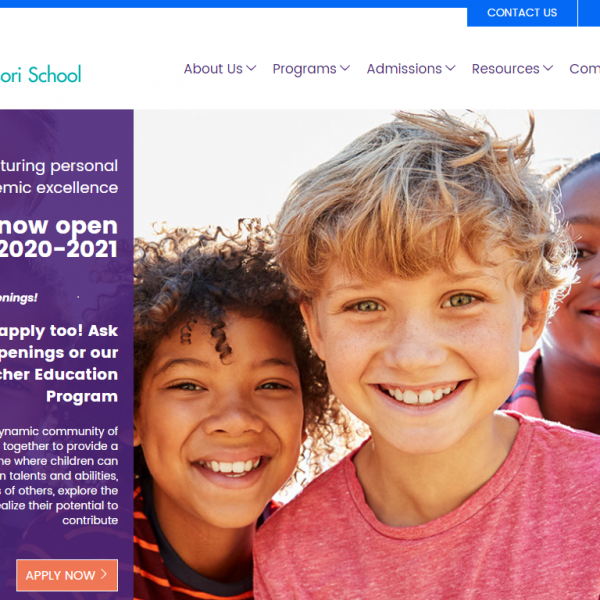 Khalsa Montessori website design